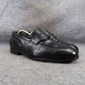 Florsheim Shoes Mens 9 Loafers Slip On Classic Leather Retro Dress Formal Black